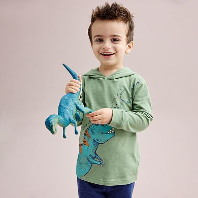 Toddler Boy Carter's 2-pc. Dinosaur Hooded Tee & Jogger Set