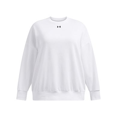 Plus Size Under Armour UA Rival Fleece Oversized Crew Sweatshirt