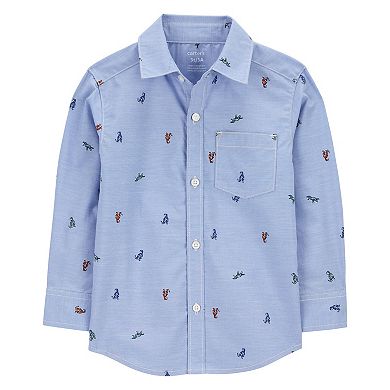 Toddler Boy Carter's Gingham Button-Front Shirt