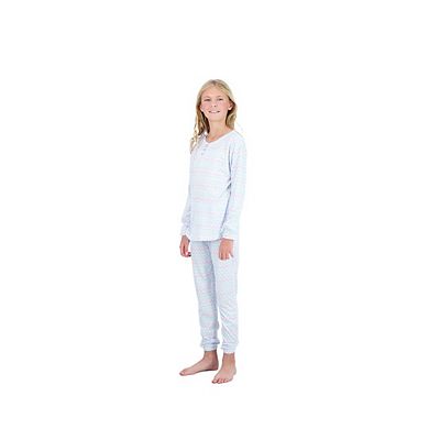 Sleep On It Girls 2-piece Hacci Pajama Set With Matching Scrunchie