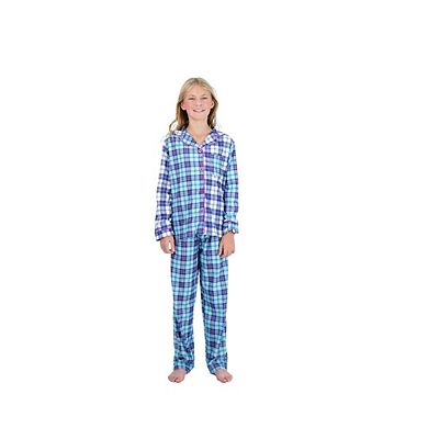 Sleep On It Girls 2-piece Button-front Coat Pajama Set