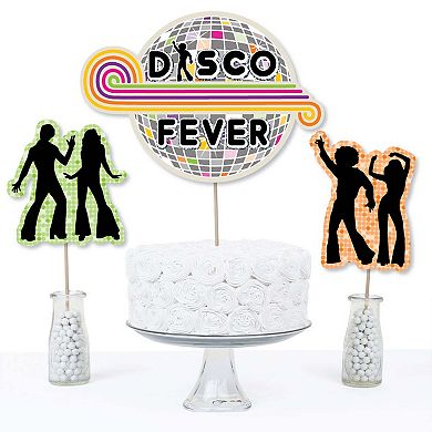 Big Dot Of Happiness 70's Disco - 1970s Disco Party Centerpiece Sticks - Table Toppers 15 Ct
