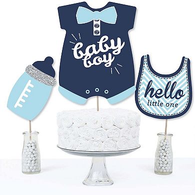 Big Dot Of Happiness Hello Little One - Boy Baby Shower Centerpiece Stick Table Toppers 15 Ct