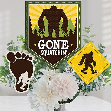 Big Dot Of Happiness Sasquatch Crossing - Bigfoot Party Centerpiece Stick Table Toppers 15 Ct