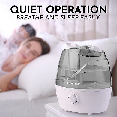 Zulay Kitchen Cool Mist Humidifiers For Bedroom (2.2L Water Tank)