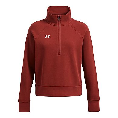 Women's Under Armour Rival Fleece Textured Half Zip Top