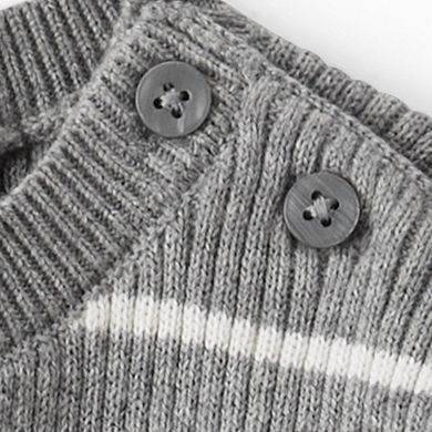 Baby Little Planet by Carter's Organic Cotton Striped Rib Sweater Knit Set