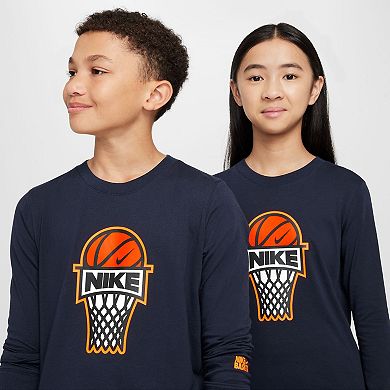 Nike Sportswear Basketball Big Kids' Long Sleeve Tee