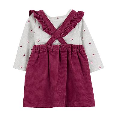 Baby Girl Carter's 3-pc. Maroon Jumper Set