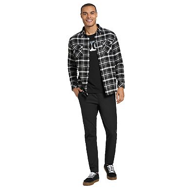 Men's Hurley Long Sleeve Button-Up Flannel Shirt