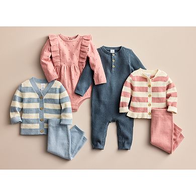 Baby Girl Carter's Long Sleeve Flutter Bodysuit