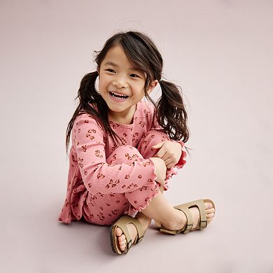 Toddler Girl Carter's 2-Piece Floral Top and Flare Legging Set