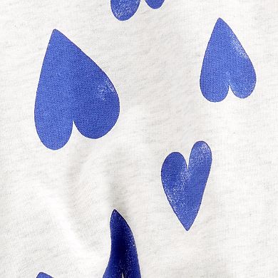 Toddler Girl Carter's 2-Piece Heart Sweatshirt and Pants Set