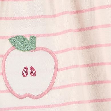Baby Girl Carter's Striped Apple Dress
