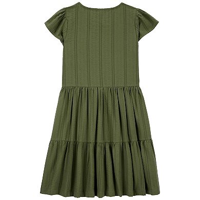 Girls 4-14 Carter's Tiered Seersucker Dress