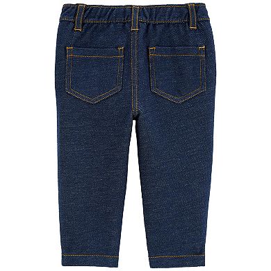 Baby Girl Carter's Pull-On Faux Denim Pants