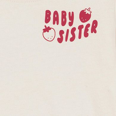 Baby Girl Carter's Baby Sister Strawberry Collectible Bodysuit