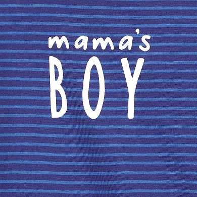 Baby Boy Carter's Mama's Boy Striped Collectible Bodysuit