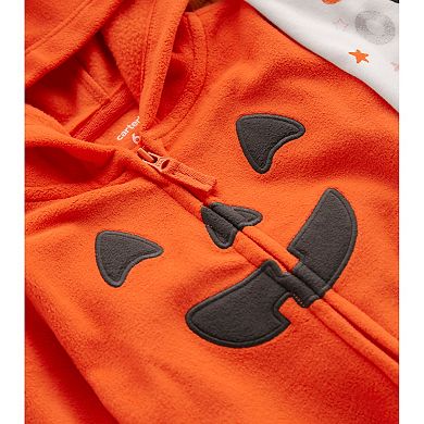 Baby Carter's Halloween Jack-O-Lantern Hooded Jumpsuit