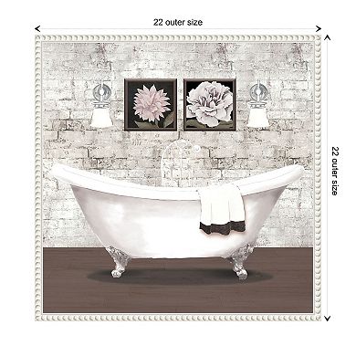 Brick Bath I By Elizabeth Medley Framed Canvas Wall Art Print