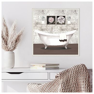 Brick Bath I By Elizabeth Medley Framed Canvas Wall Art Print