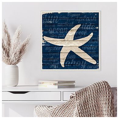 Coastal Wonder Ii Starfish By Gina Ritter Framed Canvas Wall Art Print