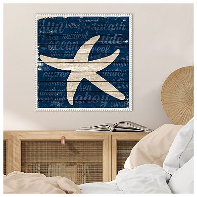 Coastal Wonder Ii Starfish By Gina Ritter Framed Canvas Wall Art Print