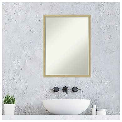 Lucie Petite Bevel Wood Bathroom Wall Mirror