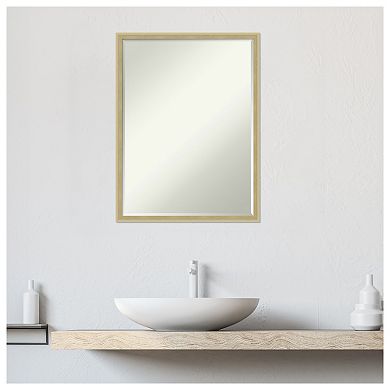 Lucie Petite Bevel Wood Bathroom Wall Mirror