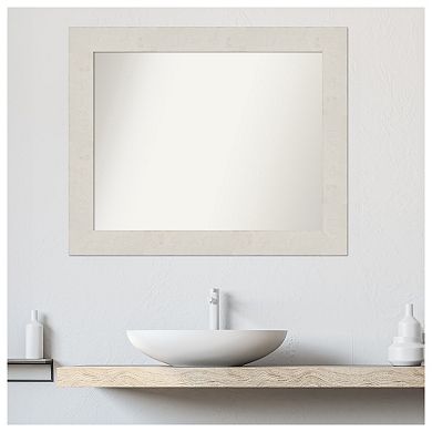 Rustic Plank Non-beveled Bathroom Wall Mirror