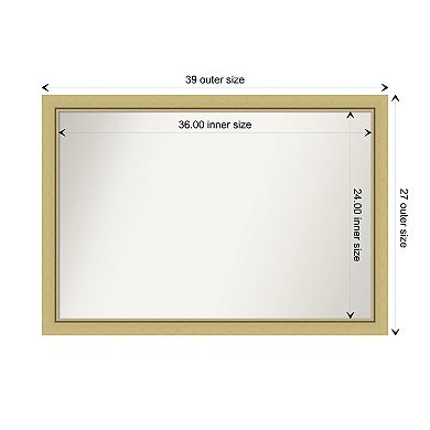 Landon Narrow Non-beveled Bathroom Wall Mirror