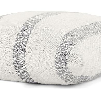 Urban Loft's Yarn-dyed Cotton Decor Throw Pillow In Awning Stripe