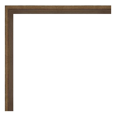 Lucie Light Non-beveled Wood Bathroom Wall Mirror