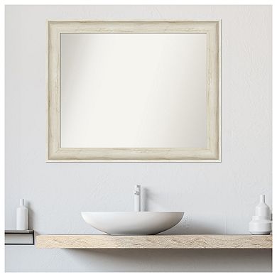 Regal Birch Cream Non-beveled Bathroom Wall Mirror
