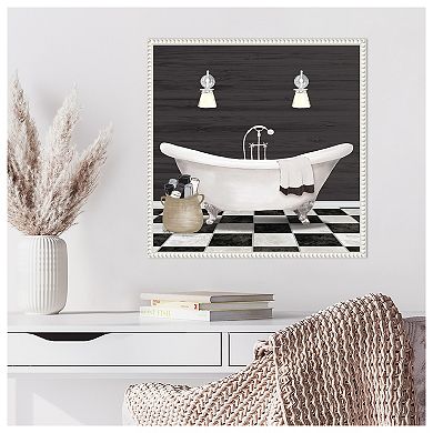 Modern Bathroom I By Elizabeth Medley Framed Canvas Wall Art Print