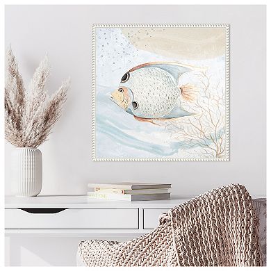 Ocean Oasis Bubbles Tropical Fish By Patricia Pinto Framed Canvas Wall Art Print