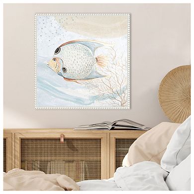 Ocean Oasis Bubbles Tropical Fish By Patricia Pinto Framed Canvas Wall Art Print