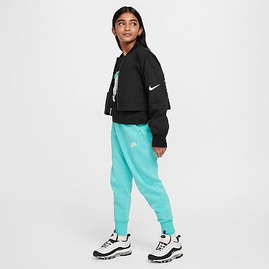 Girls 7-16 Nike Sportswear Club Fleece High-Waisted Fitted Pants