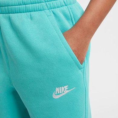 Girls 7-16 Nike Sportswear Club Fleece High-Waisted Fitted Pants