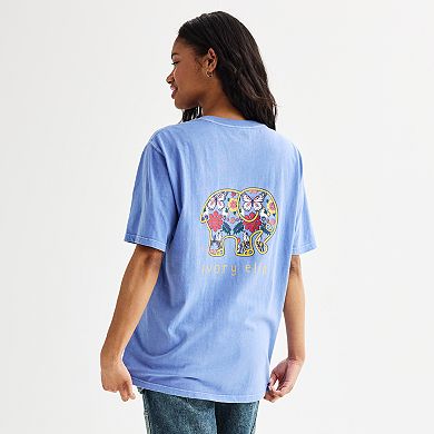 Juniors' IVORY ELLA Butterfly Reflections Tee