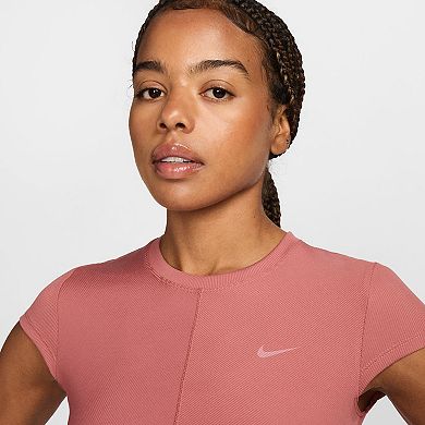 Women's Nike One Ribbed Short Sleeve Top