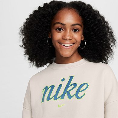 Girls 7-16 Nike Sportswear Club Fleece Crewneck Sweatshirt