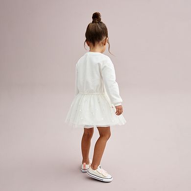 Toddler Girl Carter's Glitter Long Sleeve Dress