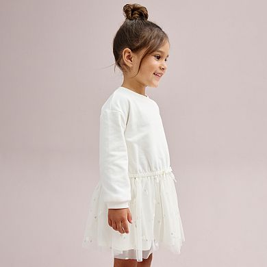 Toddler Girl Carter's Glitter Long Sleeve Dress