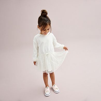 Toddler Girl Carter's Glitter Long Sleeve Dress