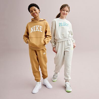 Girls 7-16 Nike Sportswear Club Fleece Wide-Leg Pants