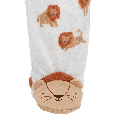 Baby Boy Carter's Lion Fleece Zip-Up Sleep & Play