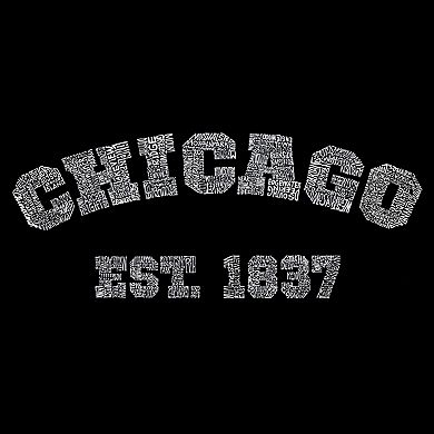 Chicago 1837 - Girl's Word Art Crewneck Sweatshirt