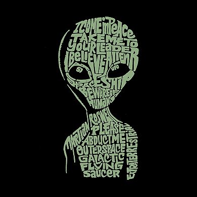Alien - Girl's Word Art Crewneck Sweatshirt