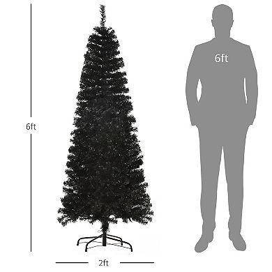 Artificial Christmas Tree 6' Indoor Realistic Holiday Decoration, 618 Tips